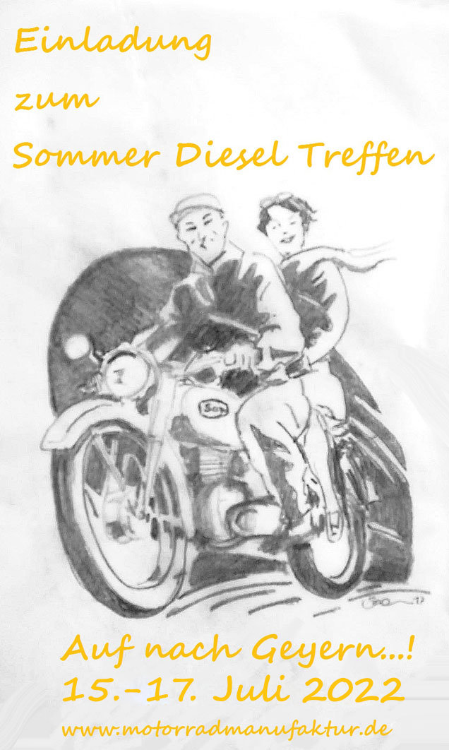 Sommer Dieselmotorradtreffen 15.-17. Juli 2022