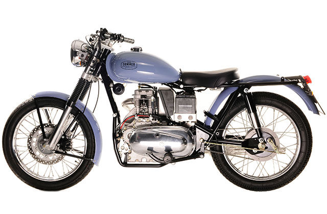 462 Sommer Dieselmotorrad Modell 2011 blau rechte Seite